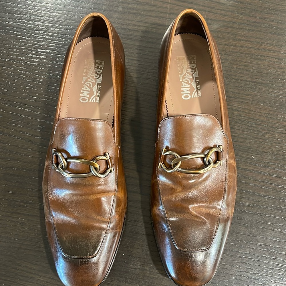 Salvatore ferragamo size 12 loafers